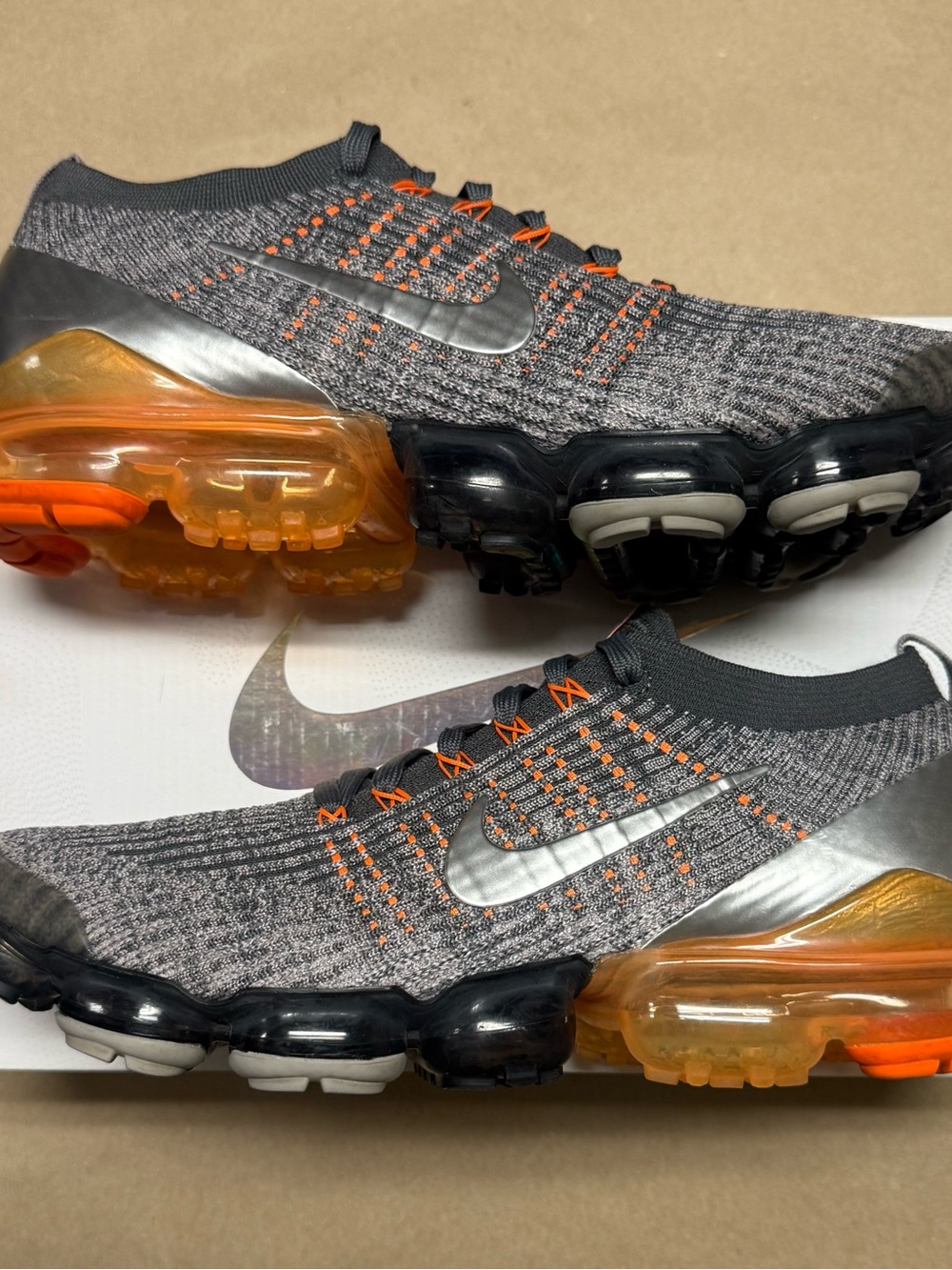 Nike Air Vapormax Flyknit 3 Atmosphere Grey men’s size 11 Running shoes Rare!